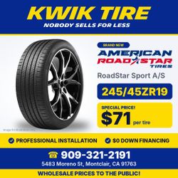 NEW 245/45ZR19 2454519 American RoadStar Sport A/S Tires – 30% OFF