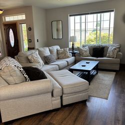 Great Condition- Couch, Love Seat, Chair, Ottoman, Tables Lamps