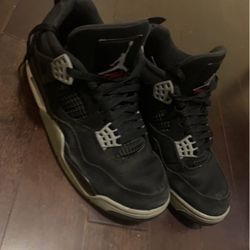 jordan 4 black canvas