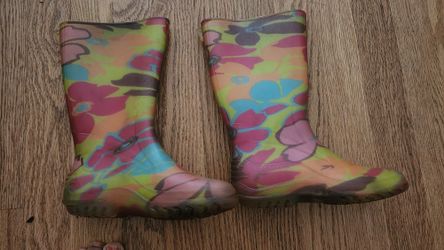 Girls  Rain  Boots Toddler Size 12