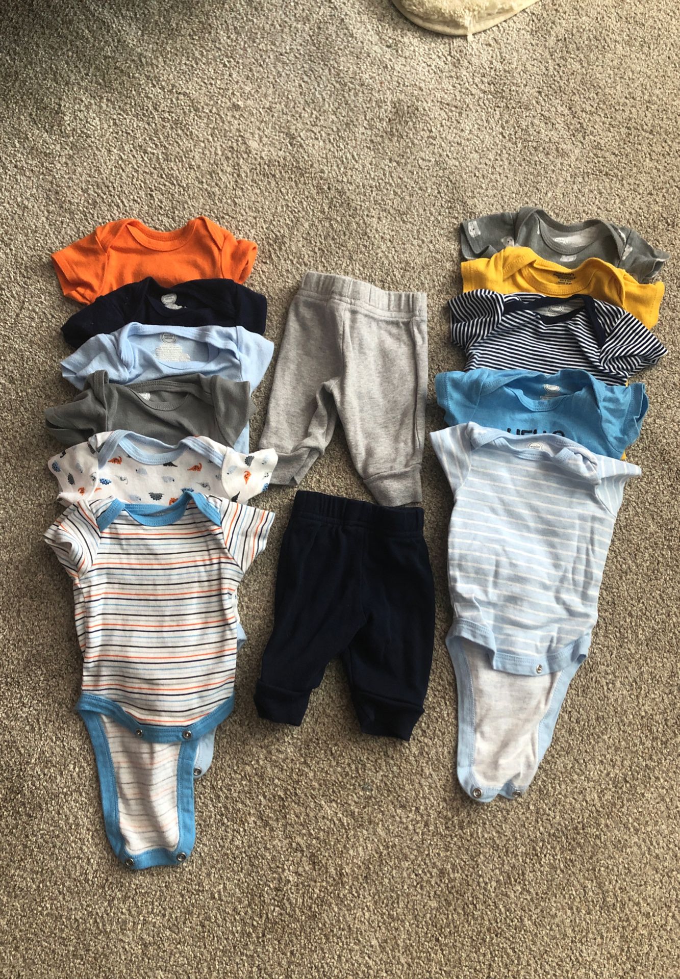 Set of Newborn Baby Boy Shirts & Pants