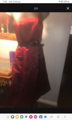 Vestido straple, sizes CH/M