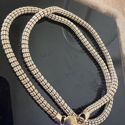 Real 14k Solid Moon Ice Chain 