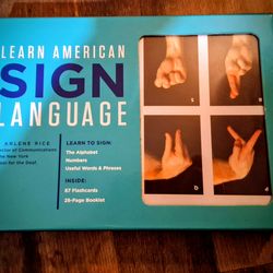Sign language flashcards