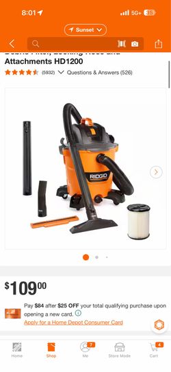 Rigid shop vac