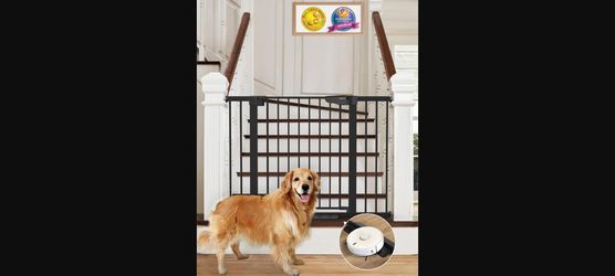 Cumbor Extra Wide Pressure Mounted Safety Baby Gate (Open Box)