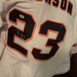 PSA Joc pederson signed giants jersey