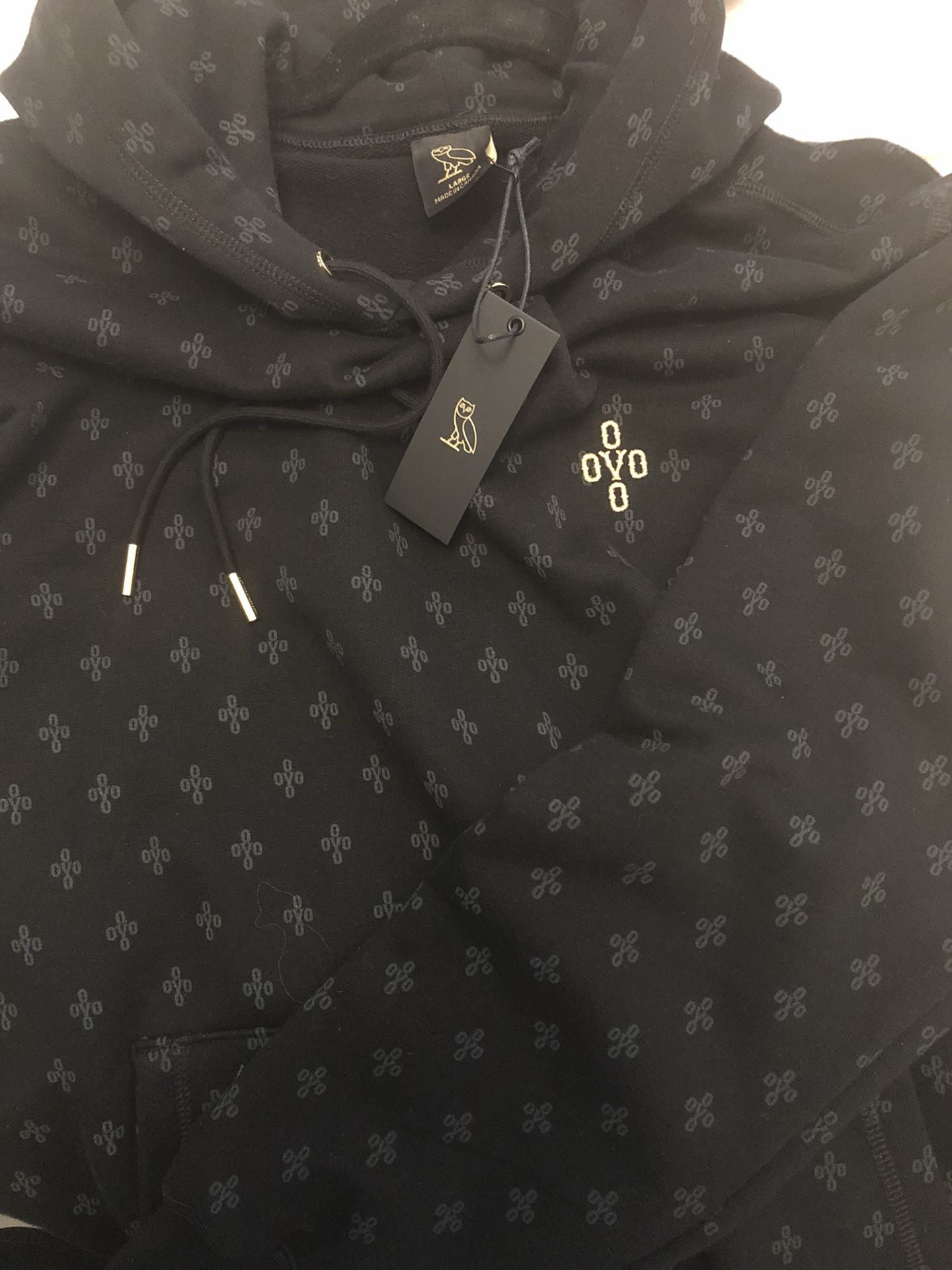 OVO Monogram Hoodie Black Men's - SS21 - US