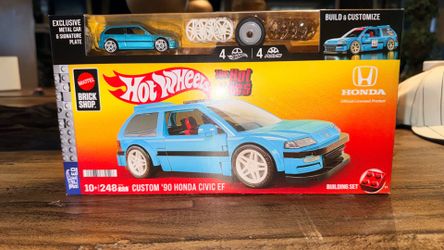 Hot Wheels The Hot Ones Custom '90 Honda Civic EF Building Set 248 Pieces