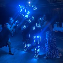 Led Robot Para Fiesta