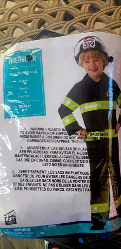 Kids Firefighter Halloween Small 4-6
