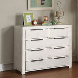 Brand new Rustic White Weathered Cabinet Dresser Chest Storage Media Unit 