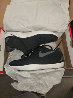 Nike solarsoft moccasin black/gray (size 9) used with box