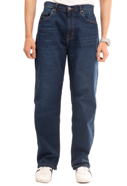 Men's Baggy Wide Leg Jeans – Blue – Sizes 28-38