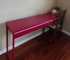 Ikea Red Console Table , Desk