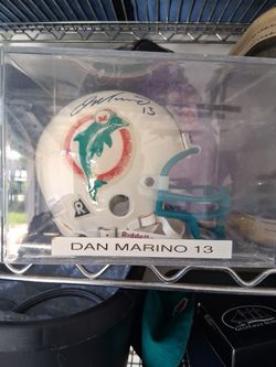 Dan Marino Mini Helmet Signed 