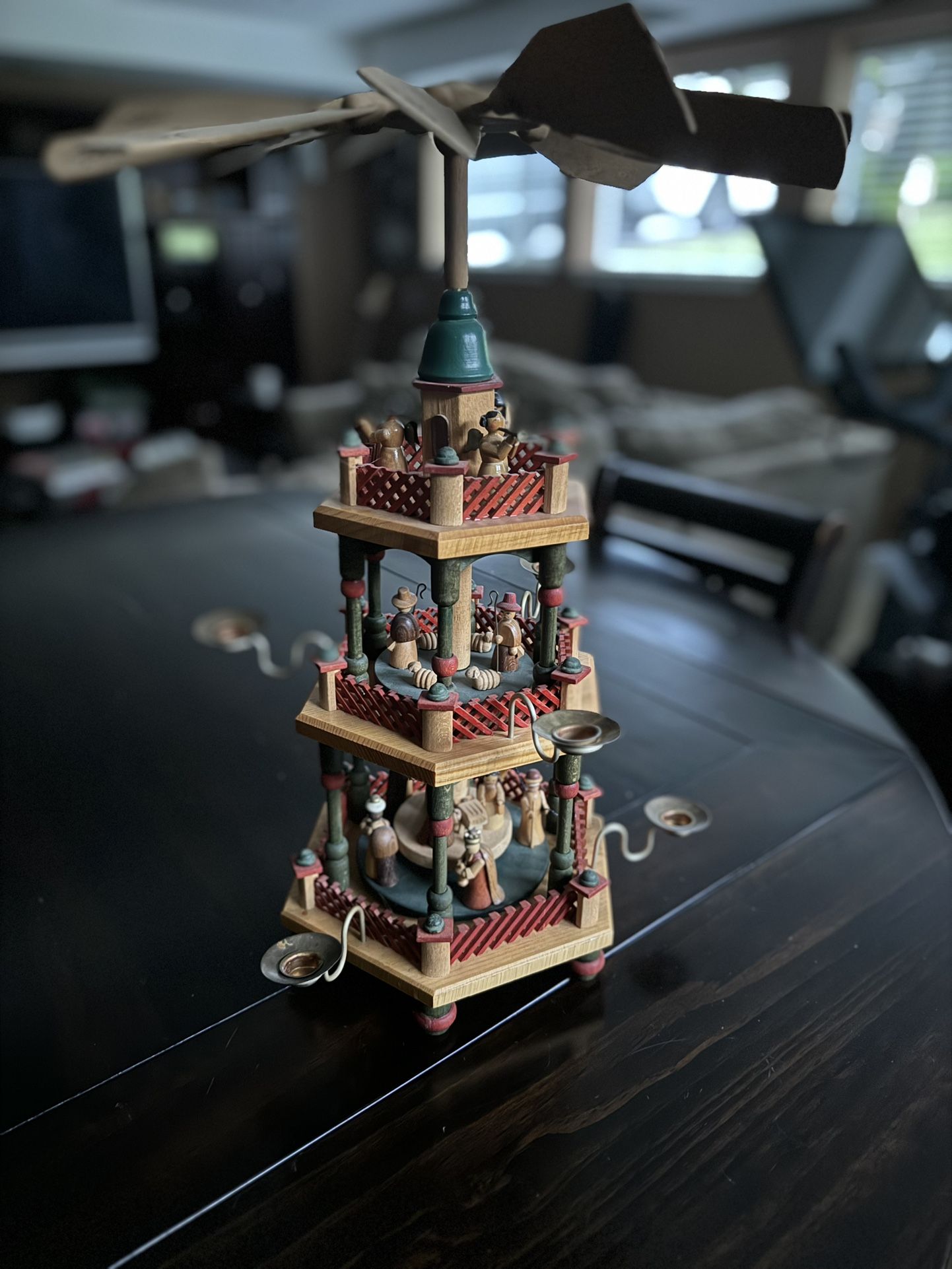 Vintage 3 Tier German Christmas Pyramid 