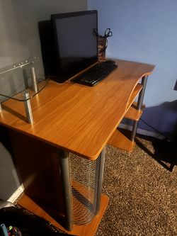 Desk And Computer