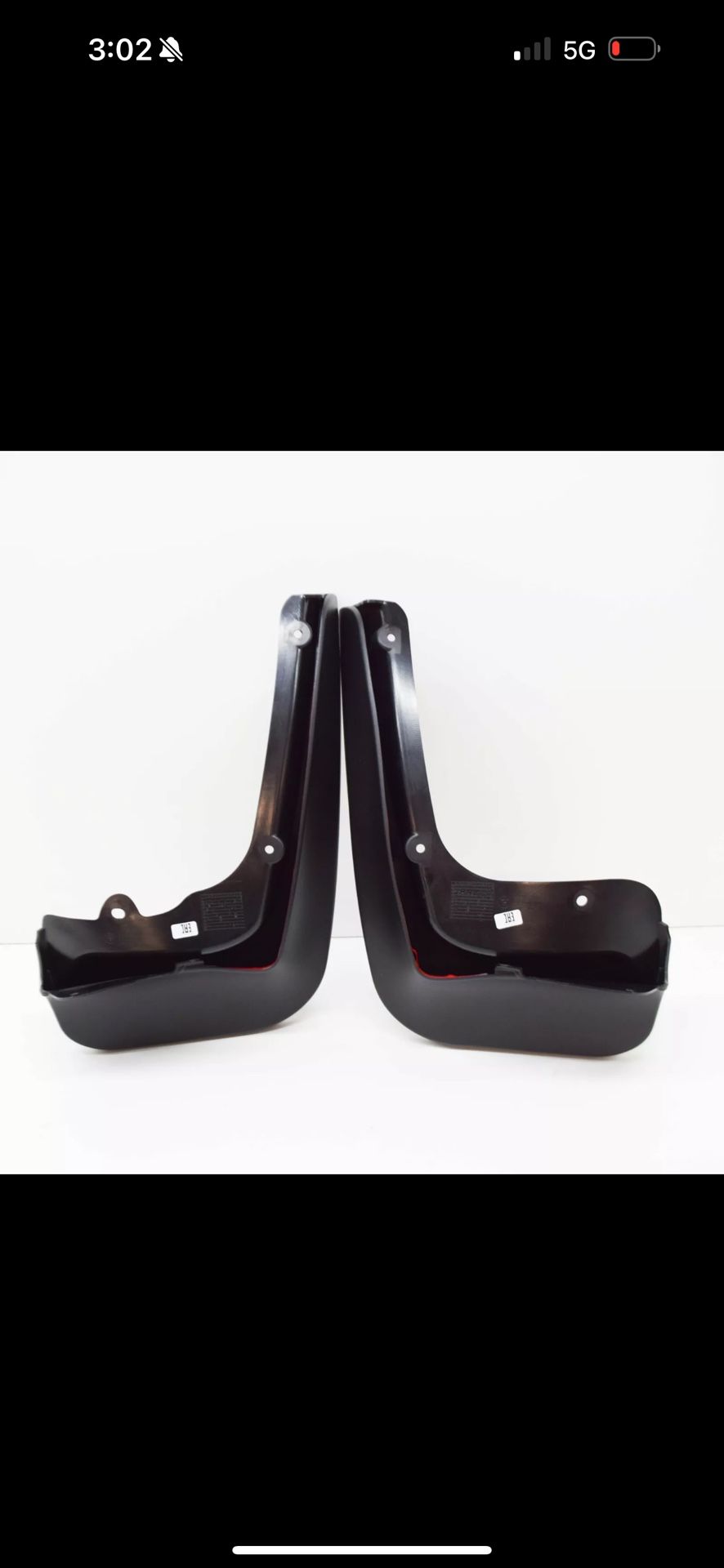 Bmw New OEM 12-17 F30 F31 Mud Flaps Rear Set Pair