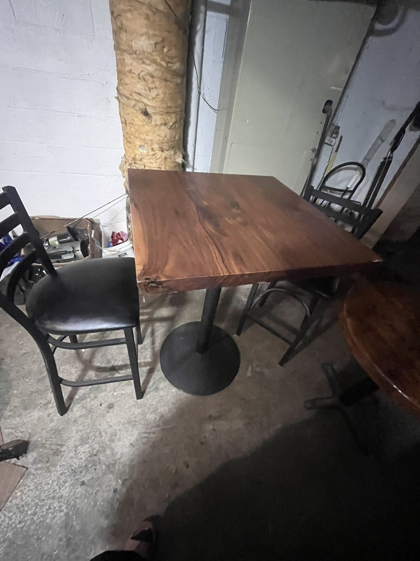 High quality wood table with chairs