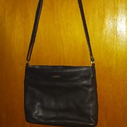 Joan Weisz Black Leather Bag