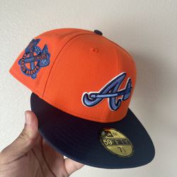 Hat Club Orange Crush Atlanta Braves Fitted Hat