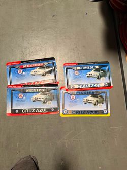 Cruz Azul Mexico Chrome License Plate Frames – Set of 4