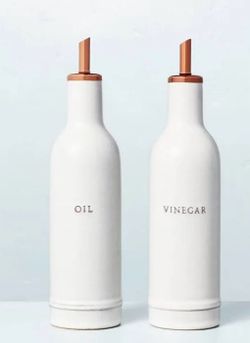 Hearth & Hand with Magnolia stoneware oil & vinegar serving set