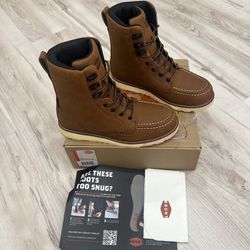 Brunt Marin 8" Mens Soft Toe Waterproof Work Boot Size 9.5 NEW w/Marker Stains