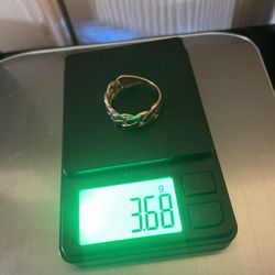 10k Rose Gold Cuban Ring 