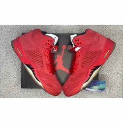 Jordan 5 Red Suede 9.5 Men