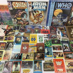 Junk Drawer Lot Non-Sports Baseball Cards Packs MOTU Old US Coins Silver Star Wars