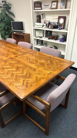 Solid Wood Executive Conference Table, 8 Person