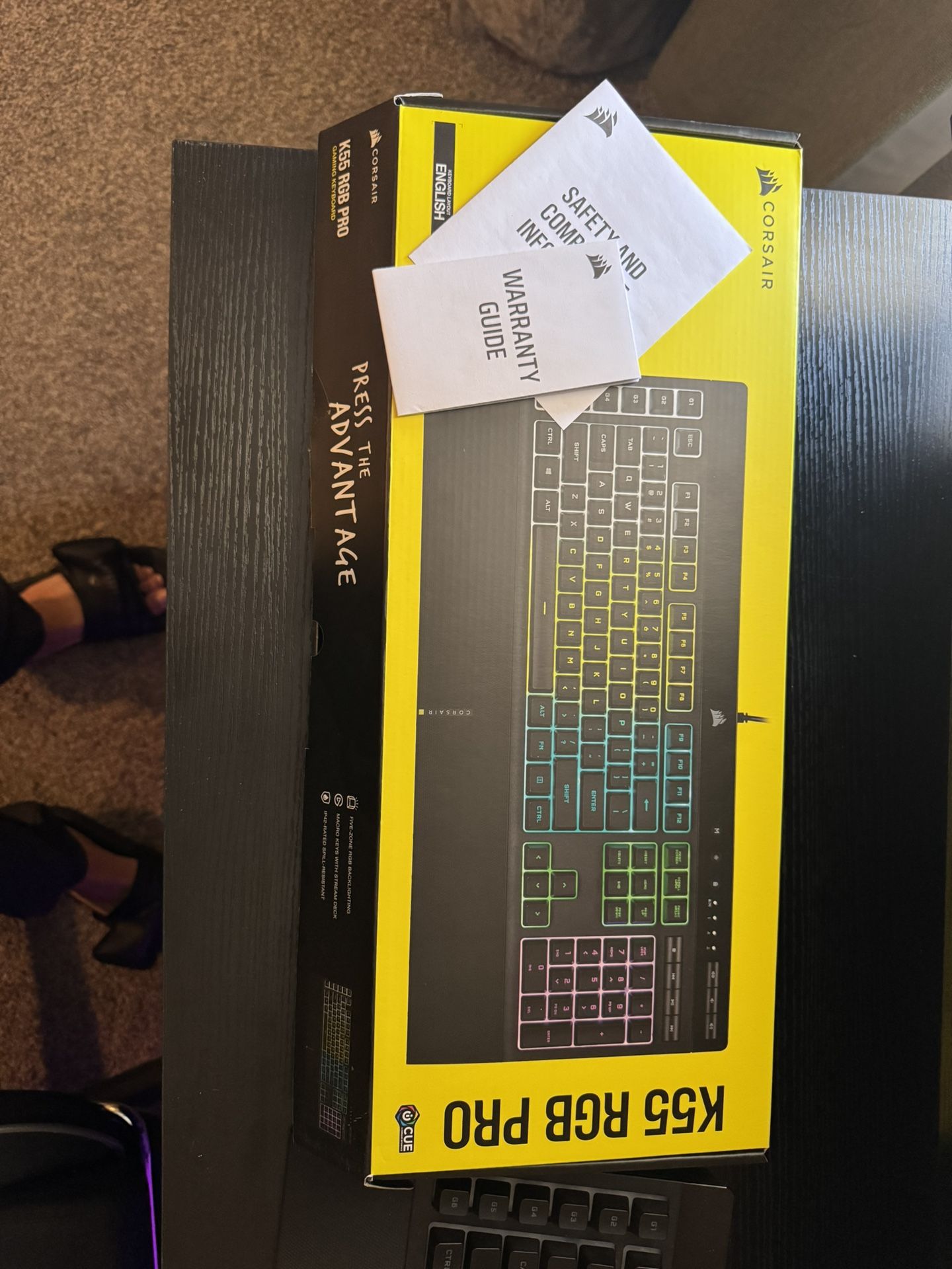 Corsair K55 PRO RGB Keyboard - Like New