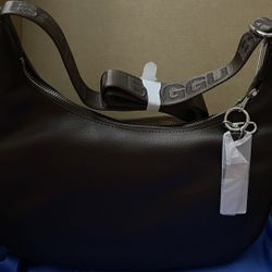 BAGGU  Recycled Leather Crescent Bag