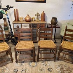 Antique solid wood Amish vintage shaker Chairs