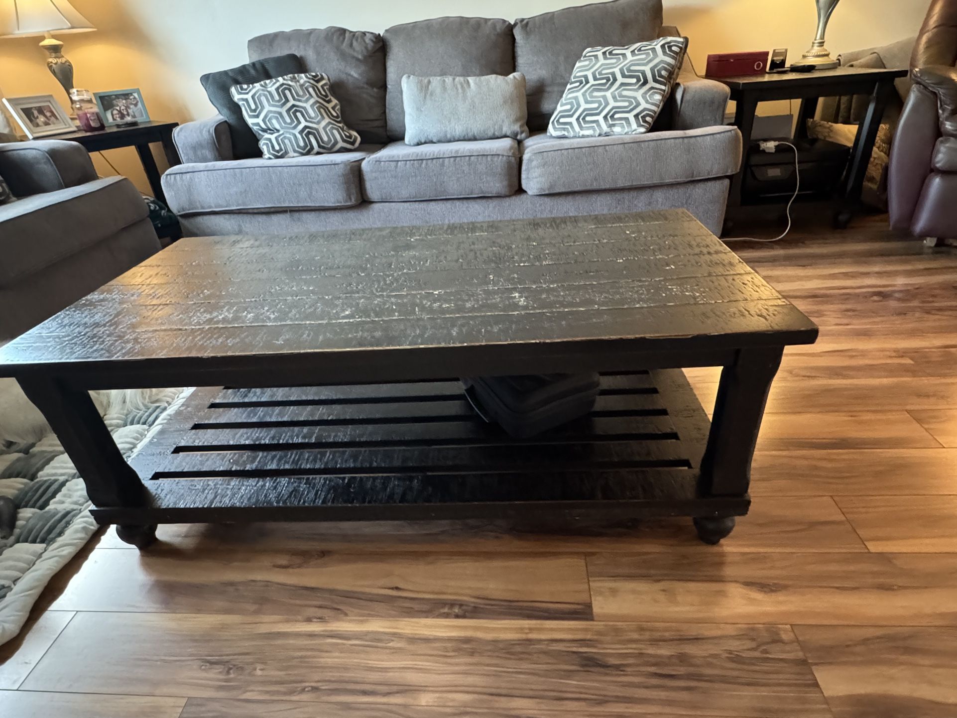 Coffee Table And 2 End Tables 