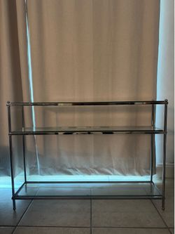 3-Tier Entryway Table - Chrome/Silver