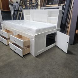 Twin Captains Bed And Mattress 