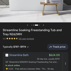 Freestanding bathtub