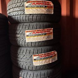 SET OF FOUR NEW TIRES 215/70/16 ARROYO GRANDSPORT A/S INCLUDING MOUNT AND BALANCE, ASK ME FOR SIZES AND BRANDS