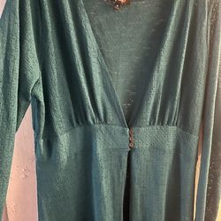 Green Long Vest
