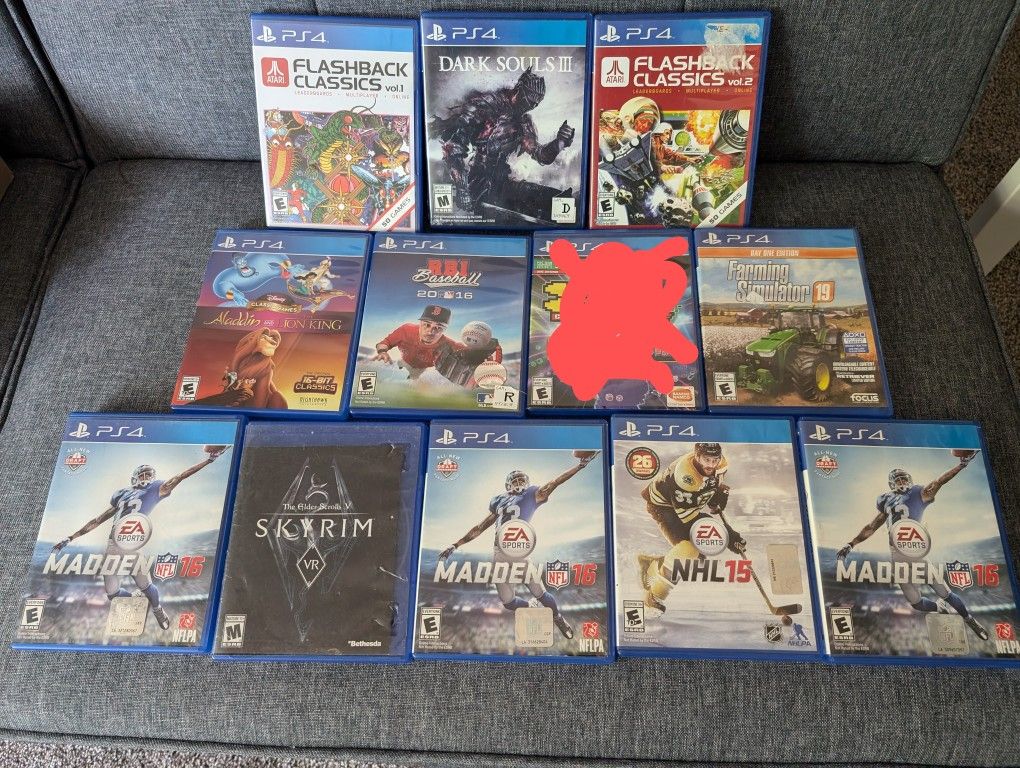 Lot Of 11 PS4 Games