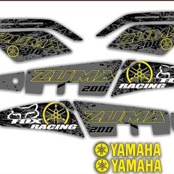 Yamaha Zuma Chuma Custom Graphics Decal 