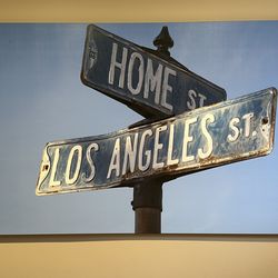 Home Los Angeles Print on Canvas