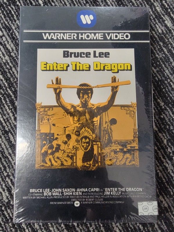 Bruce Lee "Enter The Dragon" Original VHS Unopened Still Sealed!