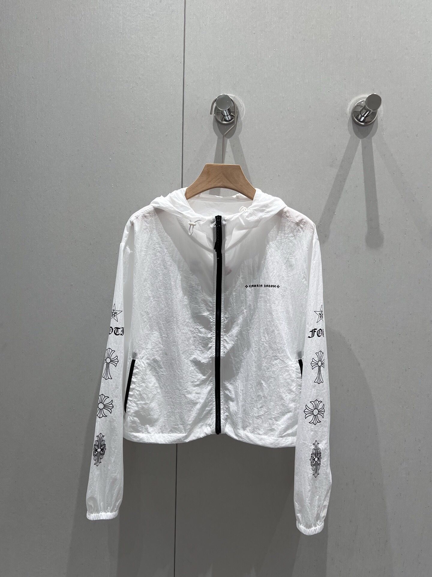 Chorme heart* Spring and Summer New Printed Sunscreen Hooded Jacket