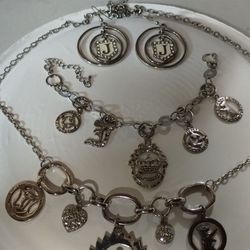 Juicy Couture Necklace Bracelet Earrings Set