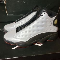 Air Jordan 13 Retro PRM sz9.5 Reflective Silver/Infrared 23 Blck