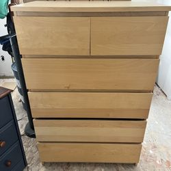 IKEA Dresser - 6 Drawer Wood-look